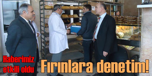 Fırınlara Denetim Yapıldı