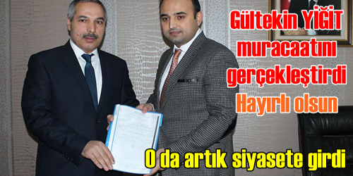 AK Parti Reşadiye  Belediyesi için müracaat etti
