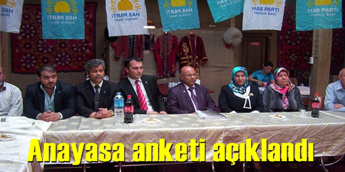 Anayasa Anketi Açıklandı