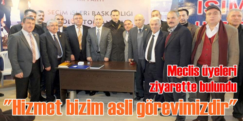 Hizmet etmek en asli görevimiz 