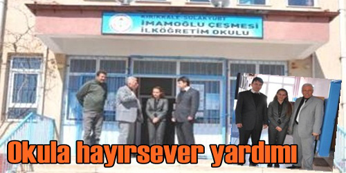 HAYIRSEVERDEN OKULA YARDIM..