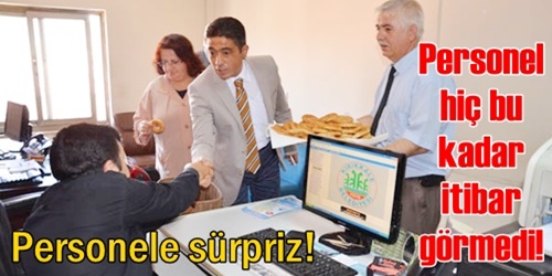 Personele ikram yapıldı!