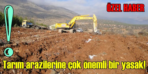 Tarım Arazilerine İmar Yasağı