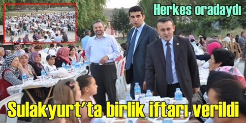 Sulakyurt`ta iftar programı
