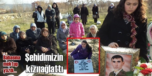 Şehit kızı herkesi ağlattı