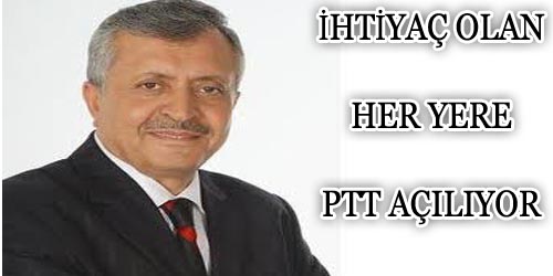 Kıratlı, ihtiyaç olan her yere ptt açılıyor