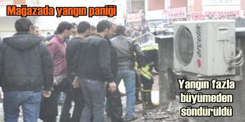 Mağazanın Bir Bölümü Yandı