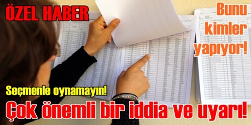 Seçmen mi kaydırılıyor!