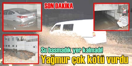 Yağmur hayatı felç etti