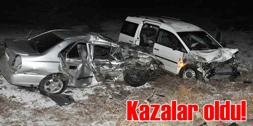 Kazalarda 8 Kişi Yaralandı