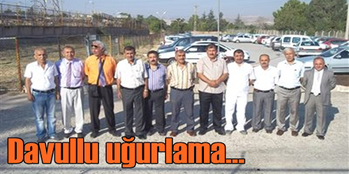 EMEKLİ OLANLARA DAVULLU UĞURLAMA