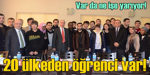 20 ülkeden öğrenci var