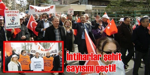 İntiharlar şehitleri geçti!