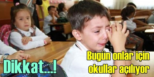Minikler için okul başlıyor