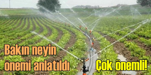Tarımsal Sulama Masaya Yatırıldı