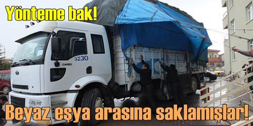 Beyaz Eşyanın Altına Saklamışlar!