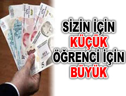 Öğrenciye 100 YTL Burs