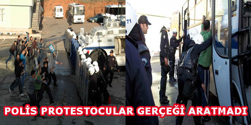Polis Protestocular Gerçeği Aratmadı