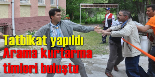 Gerçek Gibi Tatbikat Yaptılar