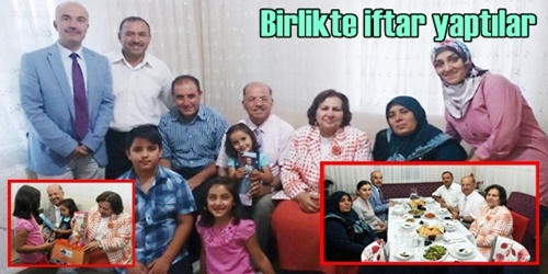 Şehit ailesi ile iftar yaptılar