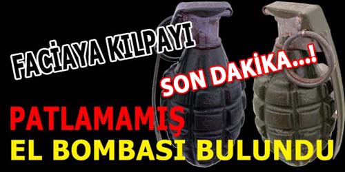 Lise Önünde El Bombası Bulundu