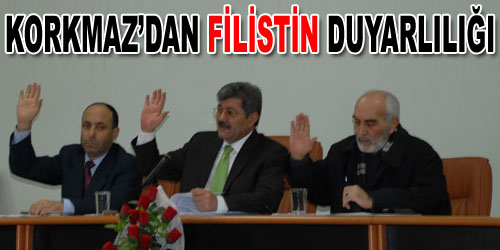 Korkmaz`dan Filistin`e Yardım