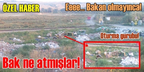 Oturma gurubunu atmışlar!