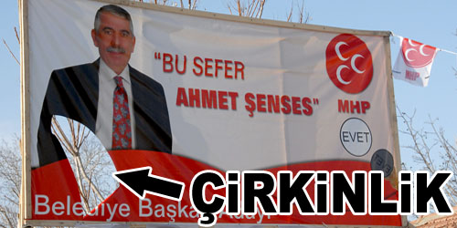 Şenses`in Afişine Saldırı