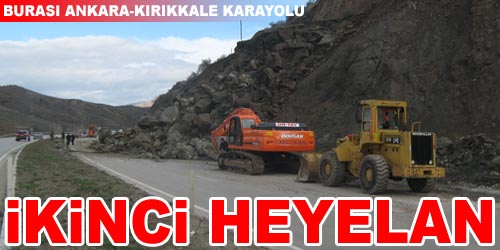 Karayolunda İkinci Heyelan