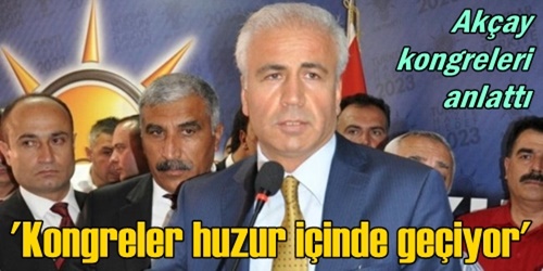 Kongreler huzur içinde geçiyor