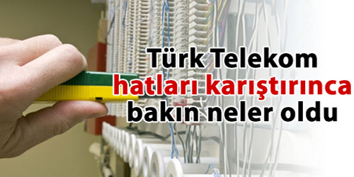 KIRIKKALE`DE TELEFON HATLARI KARIŞINCA