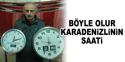 Karadenizlilerden 50.Yıl Saati