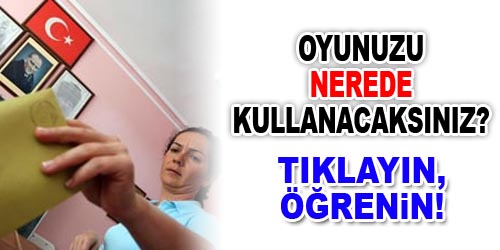 Oy Kullanacağınız Sandık