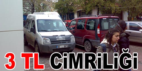 Caddeyi Otoparka Çevirdiler