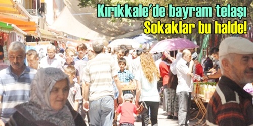 Çarşı pazarda bayram telaşı