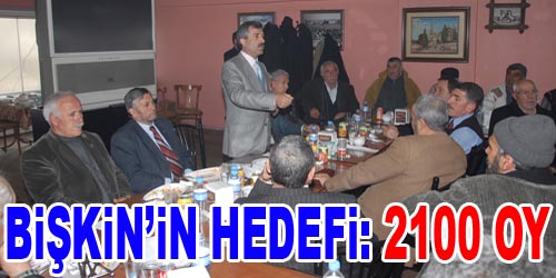 Bişkin, Seçim Hedefini Koydu