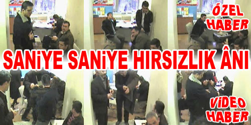 Banka Şubesinde Hırsızlık Ânı