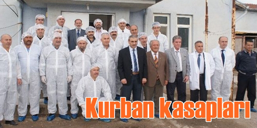 Kurban kesimi öğretildi