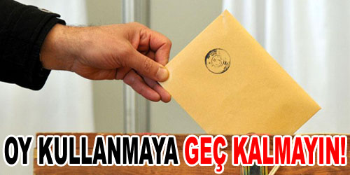 İşte Oy Kullanma Saatleri