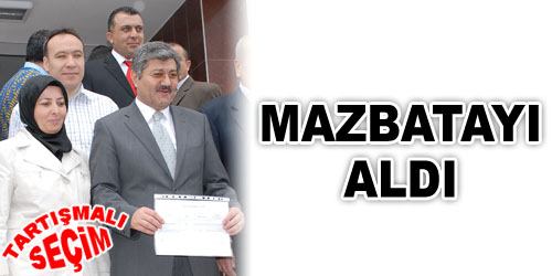 Korkmaz, Mazbatasını Aldı