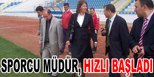 Sporcu Müdür, Tesisleri Gezdi