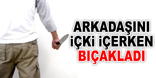İçki İçtiği Arkadaşını Bıçakladı