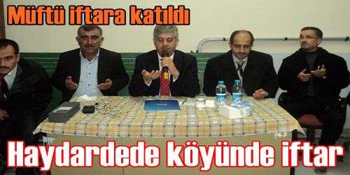 Müftü Alevi İftarına Katıldı