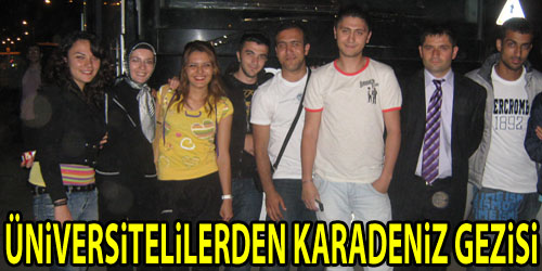 Üniversiteliler Karadeniz`e Gitti