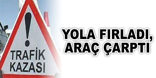 Yola Fırladı, Otomobil Ezdi