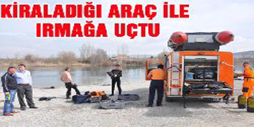 Araba İle Irmağa Uçtu