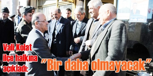 `Bundan sonra olmayacak`