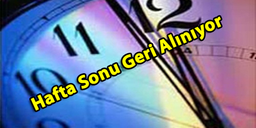 Saatler Geri Alınıyor
