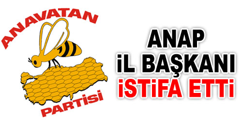 ANAP İl Başkanı İstifa Etti