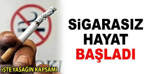 Sigara Yasağı Başladı